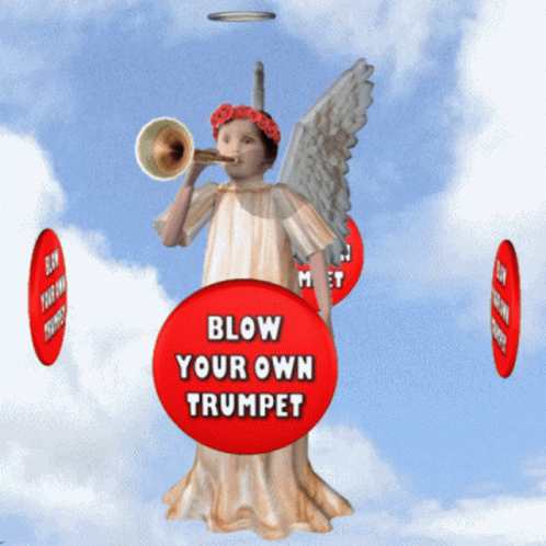 Blow Your Own Trumpet Toot My Own Horn GIF - Blow Your Own Trumpet Toot My Own Horn Boast GIFs