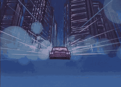 a cartoon drawing of a car with a license plate that says c1