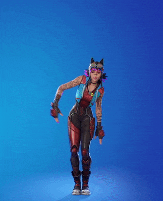 a woman in a cat costume with her hands in the air