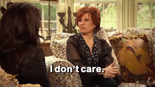 Unaffected GIF - Real Housewives I Dont Care Idc GIFs