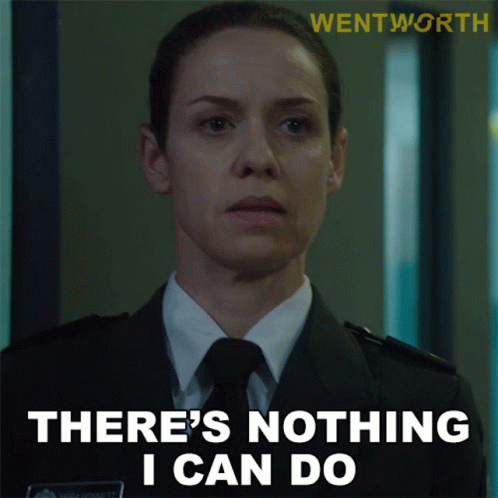 Theres Nothing I Can Do Vera Bennett GIF - Theres Nothing I Can Do Vera Bennett Wentworth GIFs