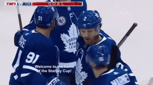 Toronto Maple Leafs Welcome To The Home Of The Stanley Cup GIF - Toronto Maple Leafs Welcome To The Home Of The Stanley Cup Leafs Goal GIFs