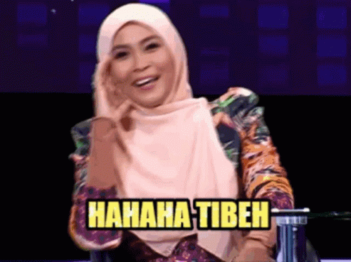 Tibeh Hahaha GIF - Tibeh Hahaha Siti Nordiana GIFs