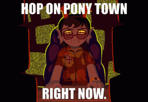 Hop On Pony Town Murrit GIF