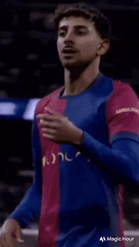 a soccer player wearing a jersey that says ambri on the front