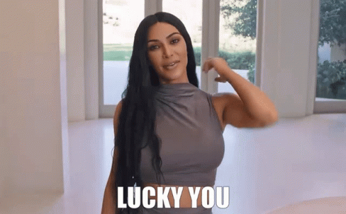 Kim Kardashian Lucky You GIF - Kim Kardashian Lucky You Lucky GIFs