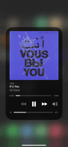 ali gatie 's we 's it 's you is playing on a phone