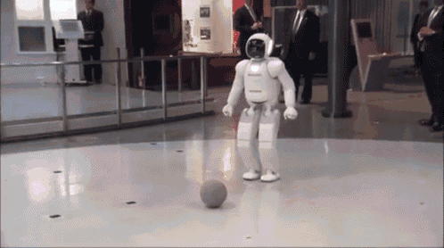 Obama Plays Soccer With Robot GIF - Obama Play Soccer GIFs