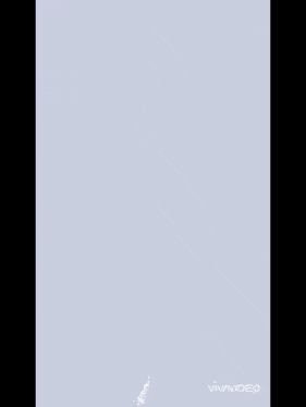a painting of a blue flower with white petals on a white background