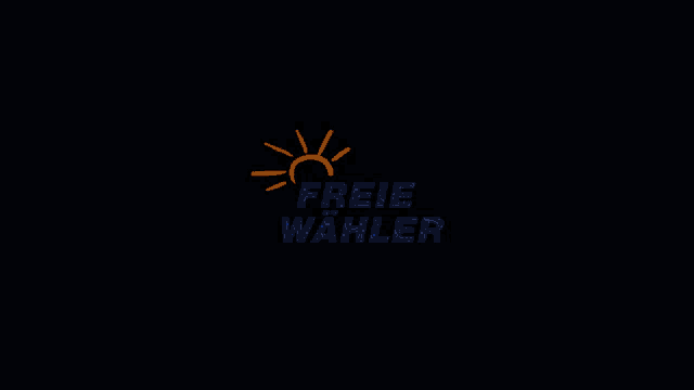 a logo for freie wahler with a sun on it