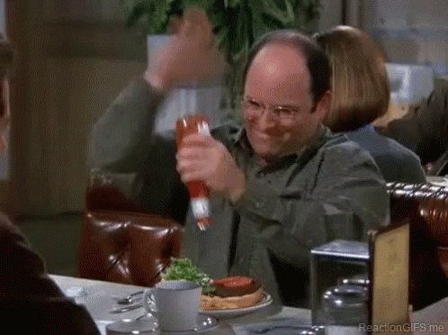George Costanza Ketchup Bottle GIF - George Costanza Ketchup Bottle Come On GIFs