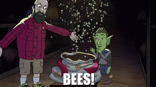 Harmon Quest Bees GIF - Harmon Quest Bees Shocked GIFs
