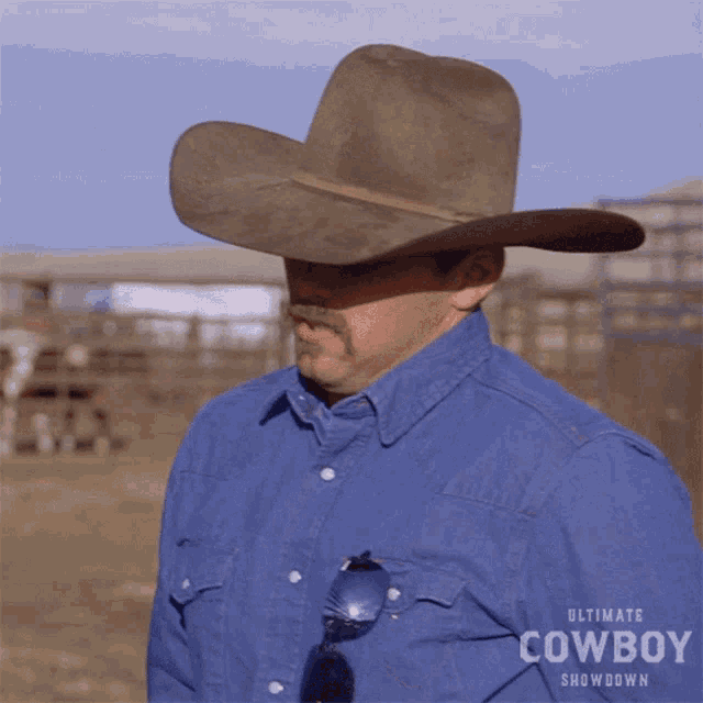 Deep Sigh Buck Faust GIF - Deep Sigh Buck Faust Ultimate Cowboy Showdown GIFs
