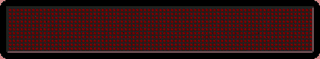 a red digital sign that says ' emergency service ' on it