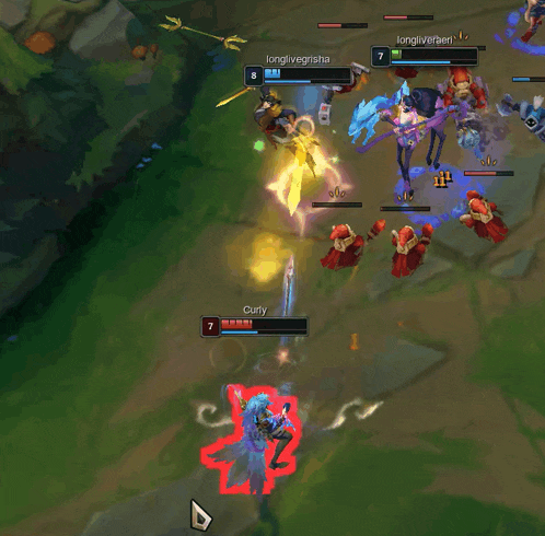 a game of league of legends with curly at 7