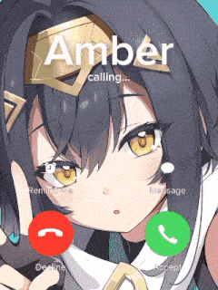 a girl with the name amber on her phone