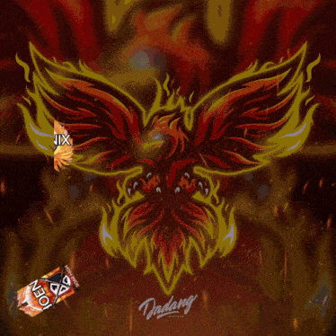 a picture of a phoenix with the words soar high written above it