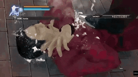 a person is laying on the ground in a video game with blood coming out of their mouth .