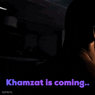 a picture of a man with the words " khamzat is coming " above him
