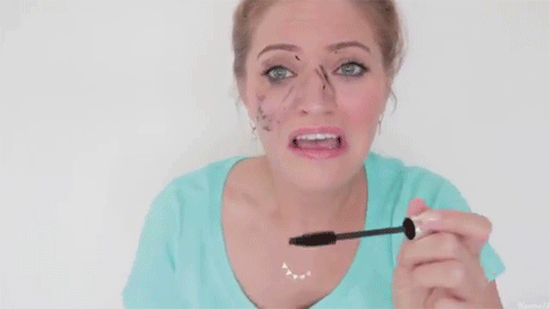 Ijustine Shows You What Happens When You Sneeze While Putting On Mascara… GIF - Ijustine Justine Youtube GIFs
