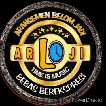 a logo that says " time is music bebas berekspresi "
