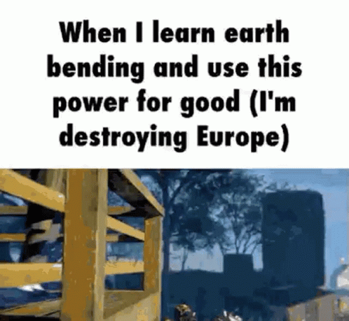 Earth Bending Destroy Europe GIF - Earth Bending Destroy Europe Destruction GIFs