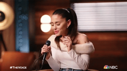 Singing Ariana Grande GIF - Singing Ariana Grande The Voice GIFs