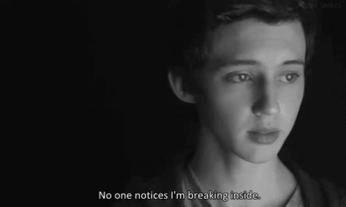 No One Notices GIF - Troye Sivan Breaking Inside The Fault In Our Stars GIFs