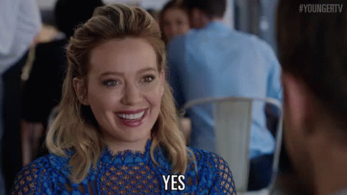 Yes GIF - Hilary Duff Kelsey Peters Yes GIFs