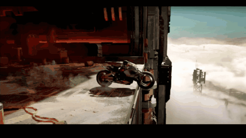 Ghostrunner Motorcycle GIF - Ghostrunner Motorcycle Flying GIFs