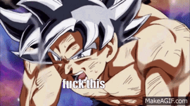 a picture of a cartoon character with the words " fuck this " on the bottom