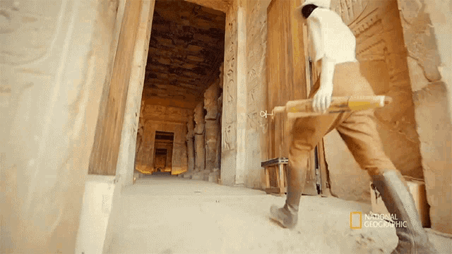 Walking Inside Lost Treasures Of Egypt GIF - Walking Inside Lost Treasures Of Egypt Walking GIFs
