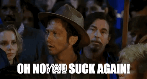We Suck Again Oh No GIF - We Suck Again Oh No The Waterboy GIFs