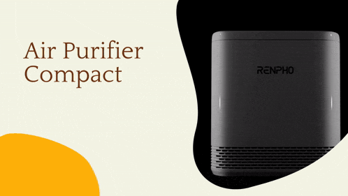 a renpho air purifier sits on a white background