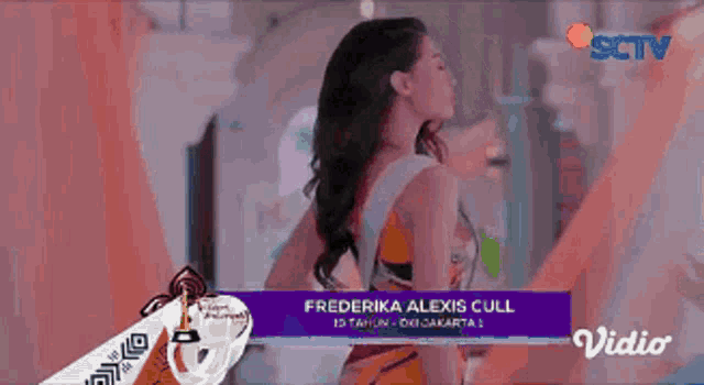 frederika alexis cull is shown on a sctv channel