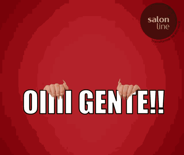 a woman behind a sign that says oiiii gente on it