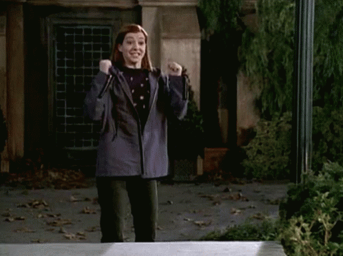 Buffy Btvs GIF - Buffy Btvs Cheerful GIFs
