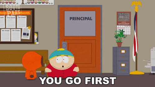 You Go First Eric Cartman GIF - You Go First Eric Cartman Kenny Mccormick GIFs