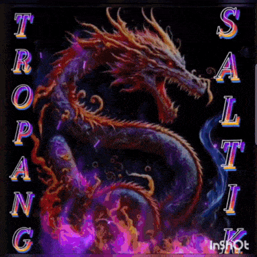 a purple and black background with the words inshot on the bottom