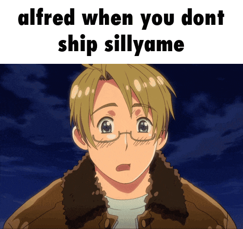 alfred when you dont ship sillyame is written over a picture of a man