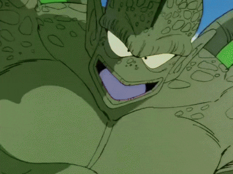 a cartoon of a green monster with a purple eye