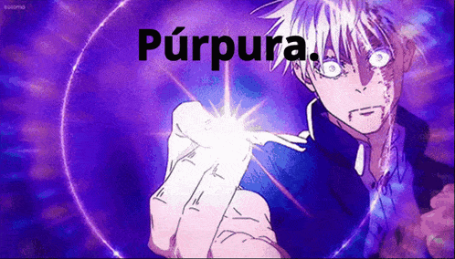 a purple background with a cartoon character and the word purple on it