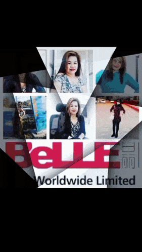 a collage of women with the word belle worldwide limited