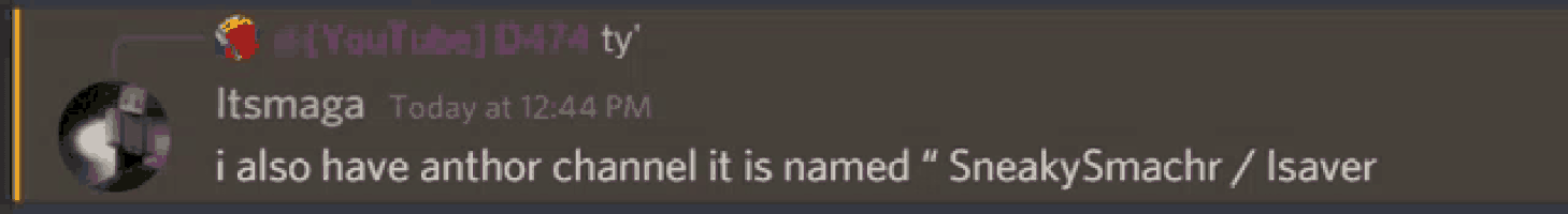 a screenshot of a video chat with someone named itsmaga today at 12:44 pm