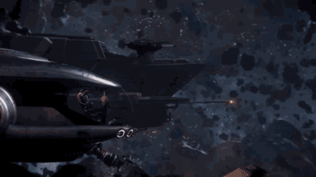 a large space ship with the word drift written on it