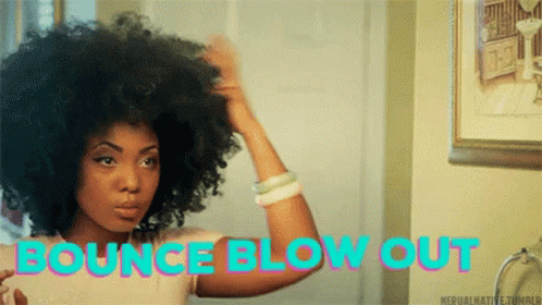 Bounce Blow Out Hair Bounce GIF
