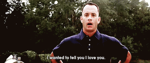 From The Bottom Of My Heart GIF - Tom Hanks Forrest Gump Ily GIFs