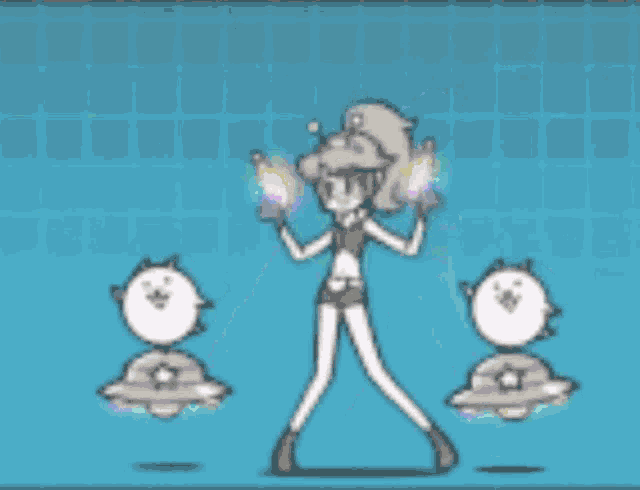 Momoco The Battle Cats GIF - Momoco The Battle Cats Dance GIFs