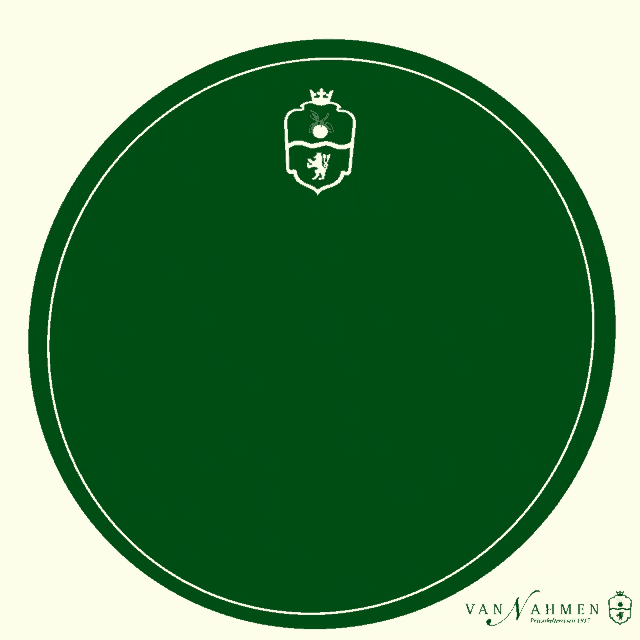 a green circle with the words " bester papa " written on it