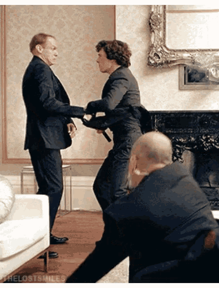 Fighting Sherlock GIF - Fighting Sherlock Benedict Cumberbatch GIFs